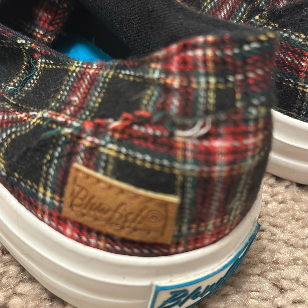 Brand New Blowfish Plaid Slip-On Sneakers